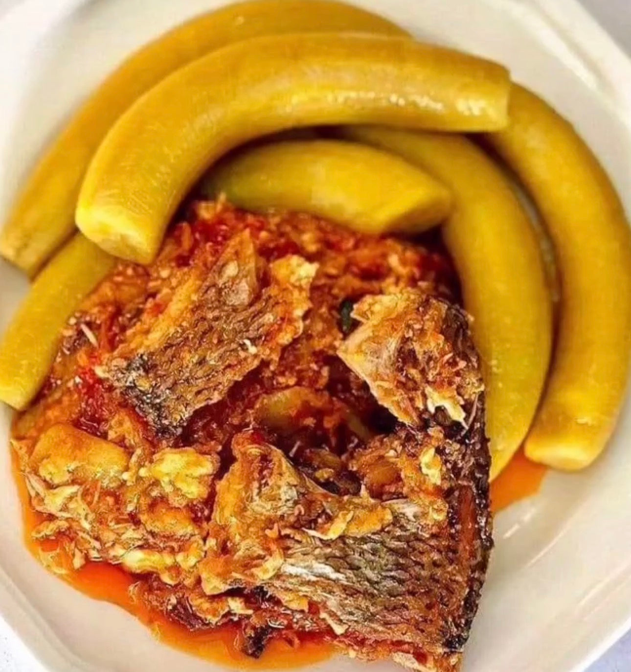 Authentic Ghanaian Ampesi with Garden Egg Stew