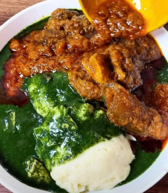 🌿🍲🇬🇭 Authentic Ghana Tuo Zaafi & Ayoyo Soup